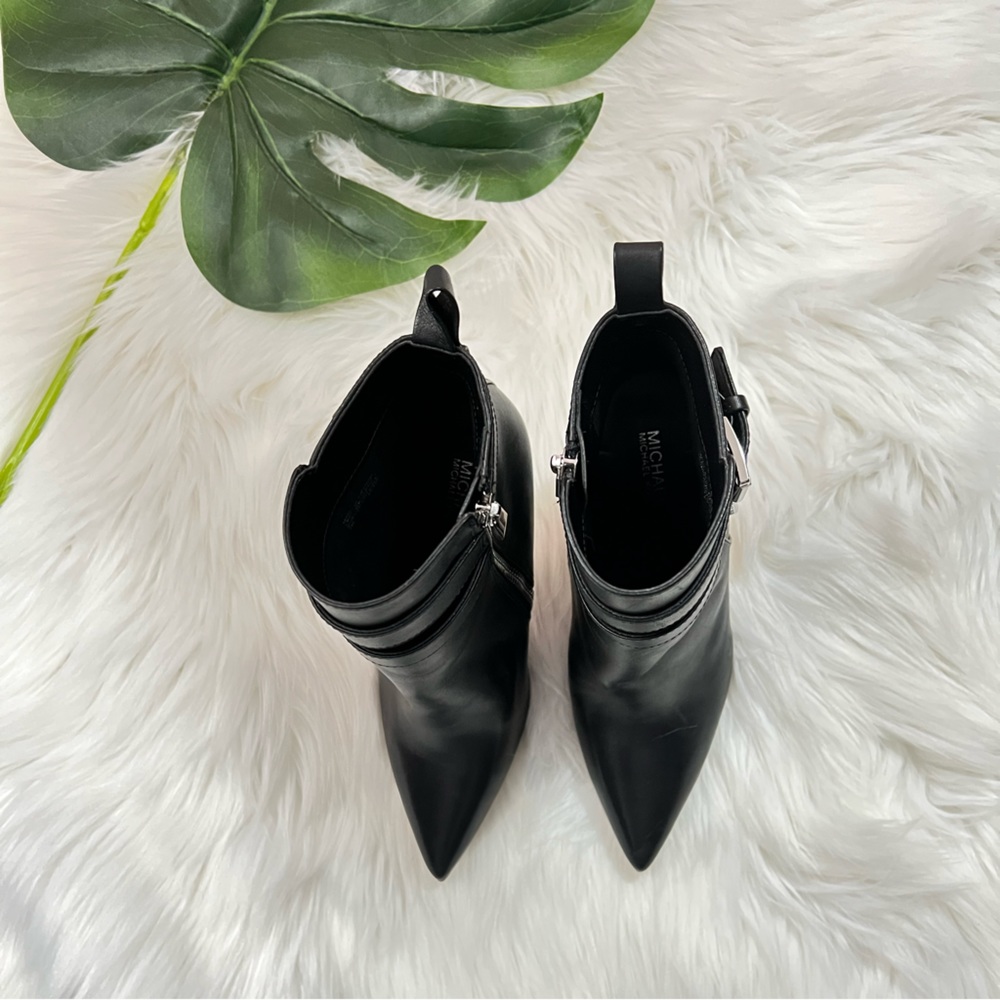 Michael Kors Amal Leather Ankle Bottle Black ✨brand new ✨No box - Picture 7 of 8